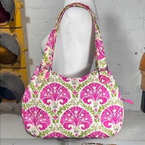 Vera Bradley Emily Satchel "Julep Tulip", retired pattern